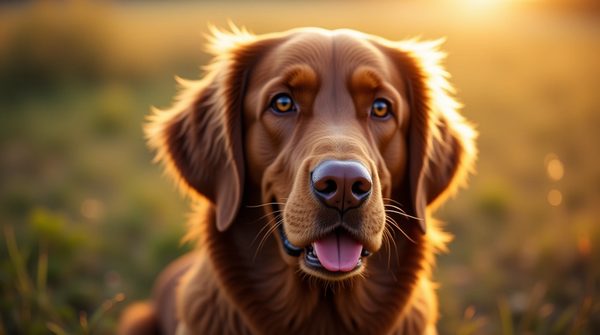 Le golden retriever marron foncé : un compagnon unique et tendre